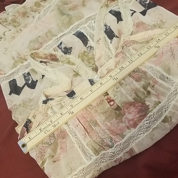 John Galliano Floral Print Peasant Dress - Picture 8 of 13